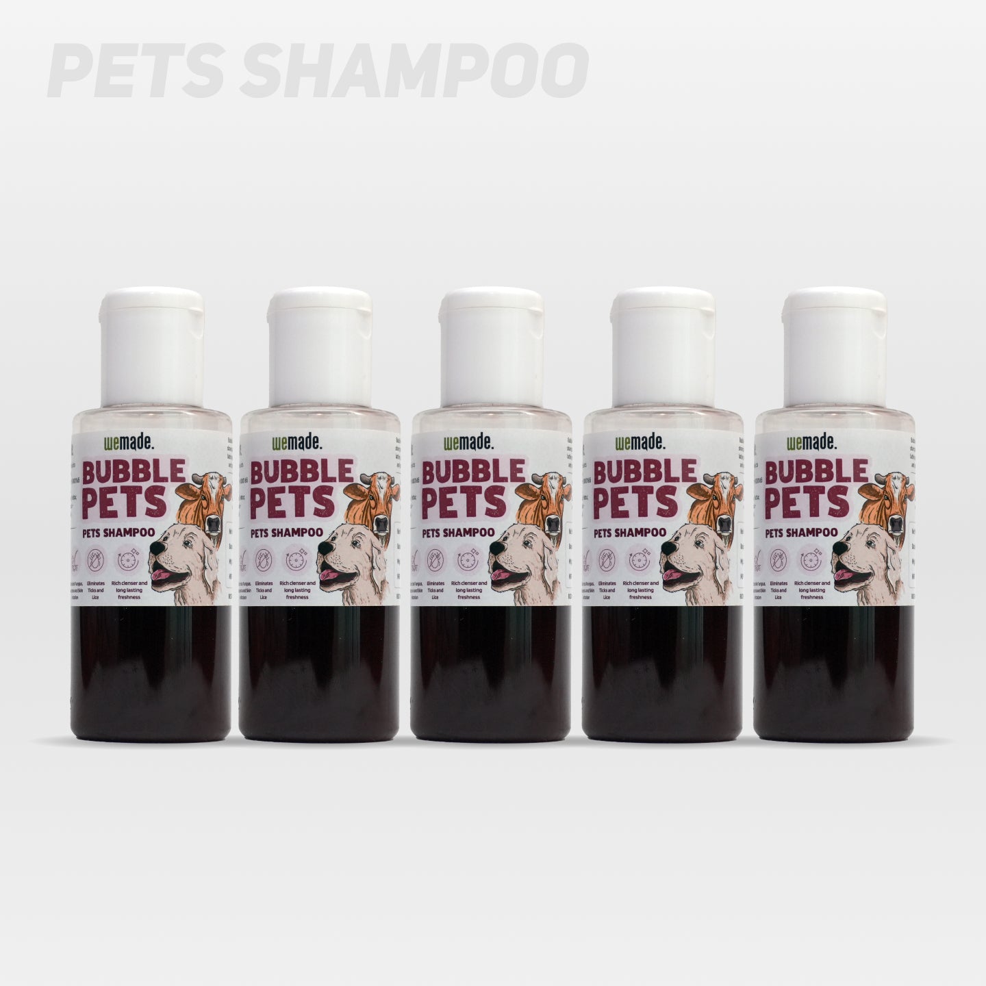 Bubble Pets - Pets Shampoo - 100g (Pack of 5)
