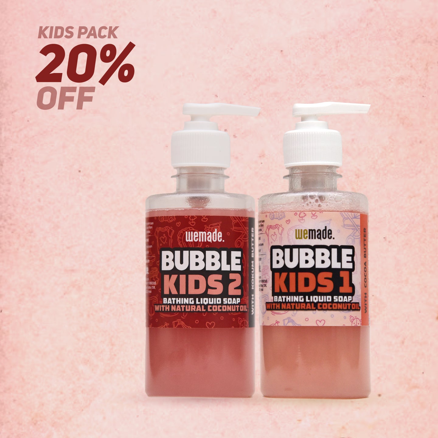 Kids Pack - Bubble Kids 1 and Bubble Kids 2 - 250g (Pack of 2)