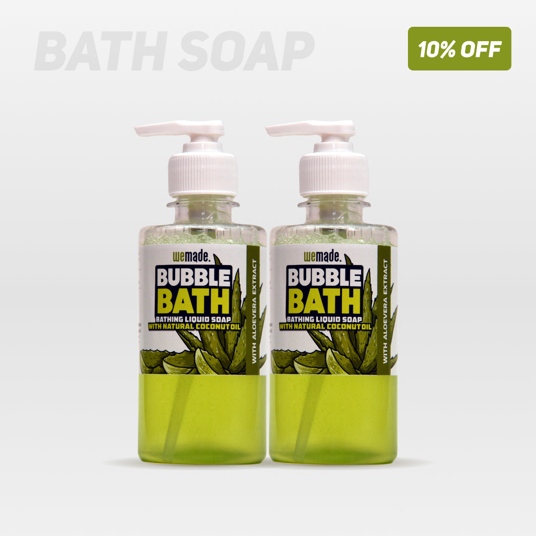 Bubble Bath, Bathing Liquid Soap, with Aloevera Extract, 250g x 2