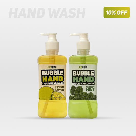 Bubble Hand - Hand Wash liquid - Skin safe - Fresh Lemon - Mystery Mint - Food friendly - 500g x 2
