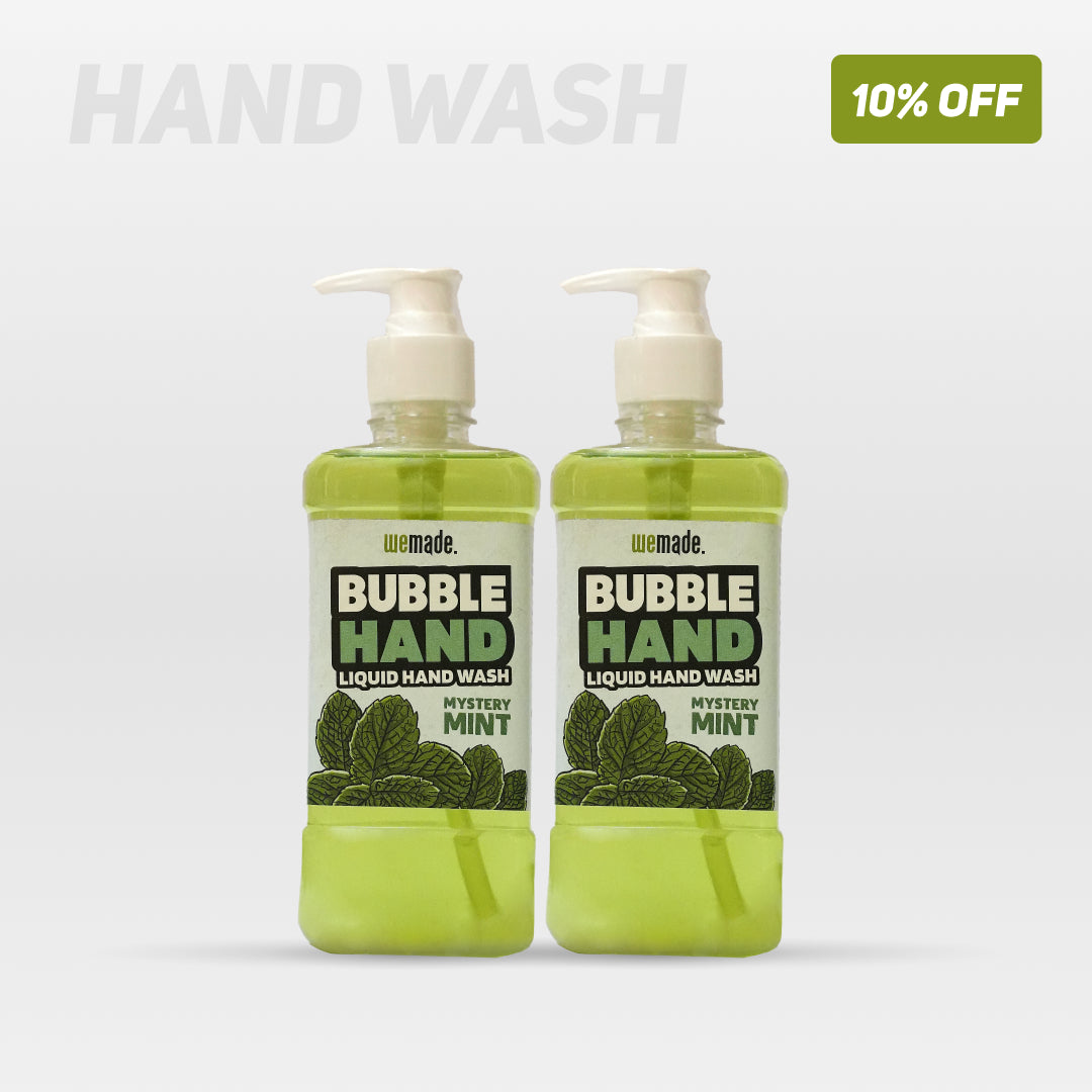 Bubble Hand - Hand Wash liquid - Skin safe - Mystery Mint - Food friendly - 500g x 2