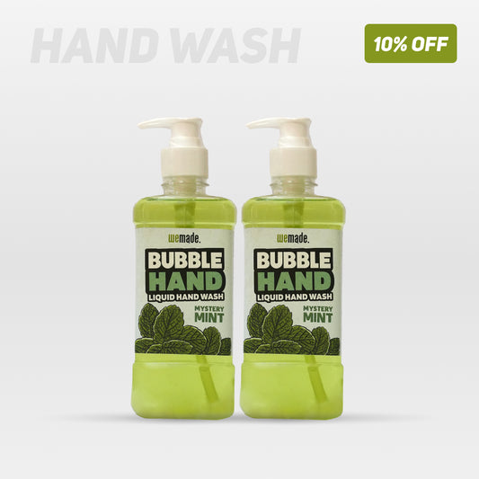 Bubble Hand - Hand Wash liquid - Skin safe - Mystery Mint - Food friendly - 500g x 2