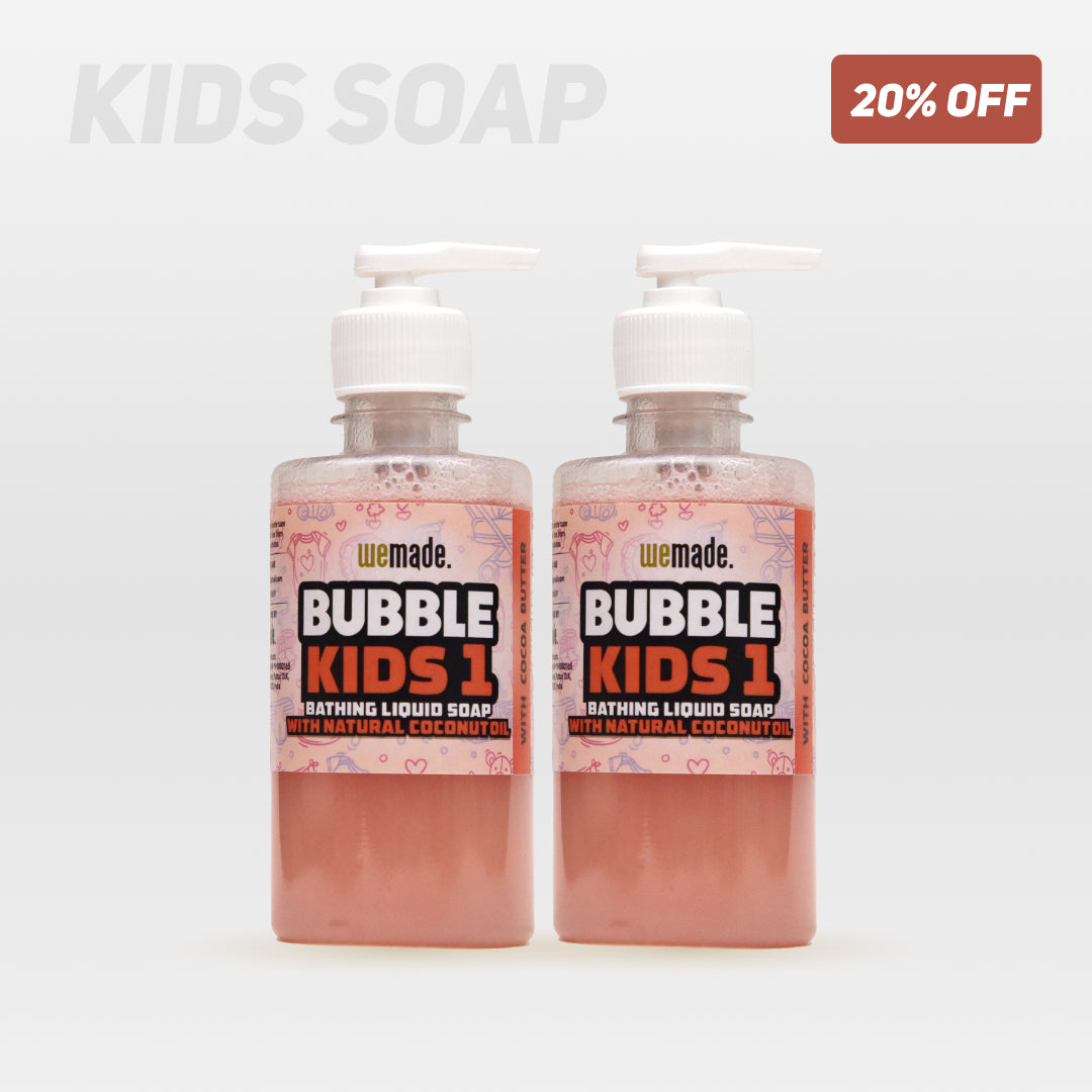Bubble Kids 1 - Kids Bathing Soap - Cocoa Butter - 250g x 2