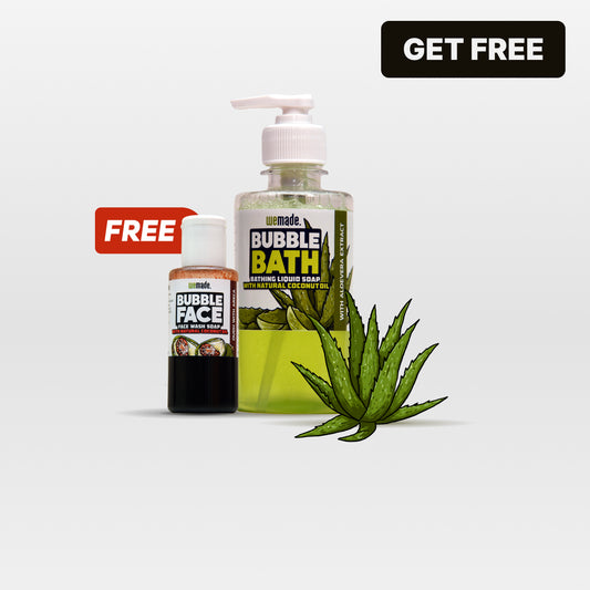 Bubble Bath (With Aloevera Extract) - 250g + Get Bubble Face 25g (FREE)