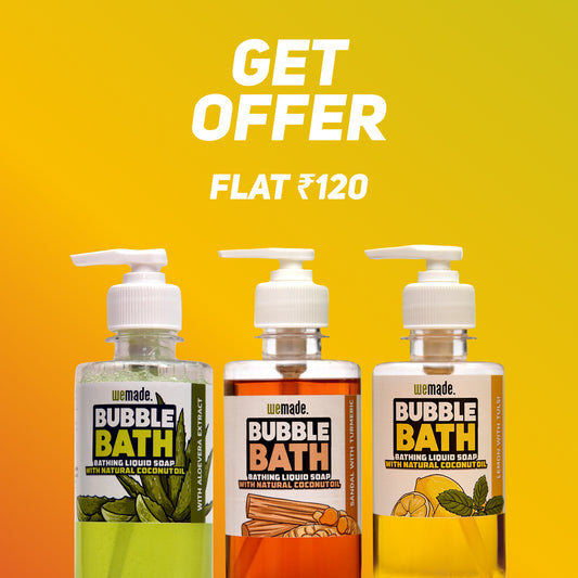 Bubble Bath (Aloevera + Sandal with Turmeric + Lemon with Tulsi) - 250g