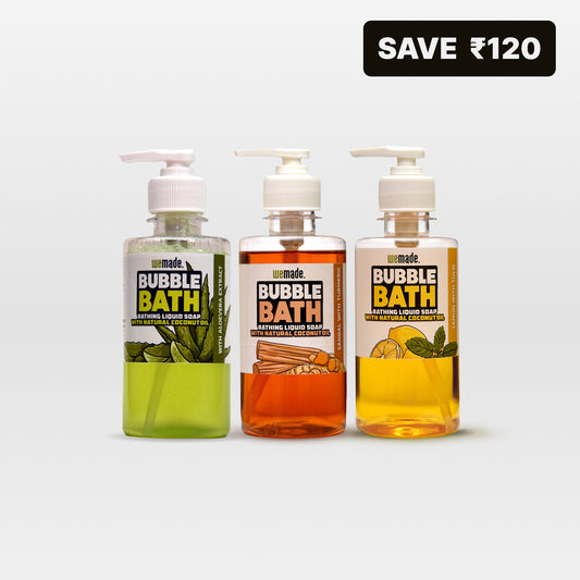 Bubble Bath (Aloevera + Sandal with Turmeric + Lemon with Tulsi) - 250g