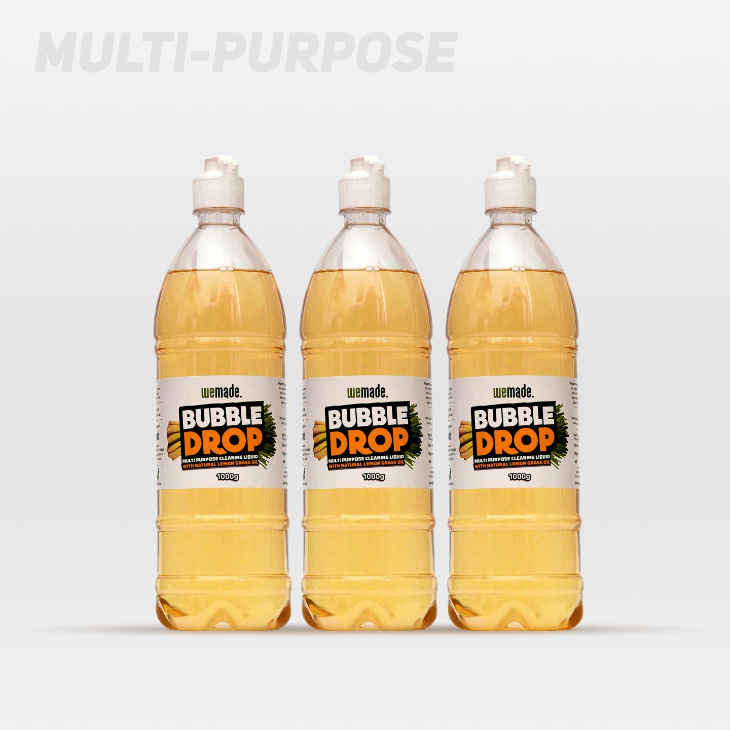 Bubble Drop - Multi purpose cleaning liquid - 1000g (Pack of 3)
